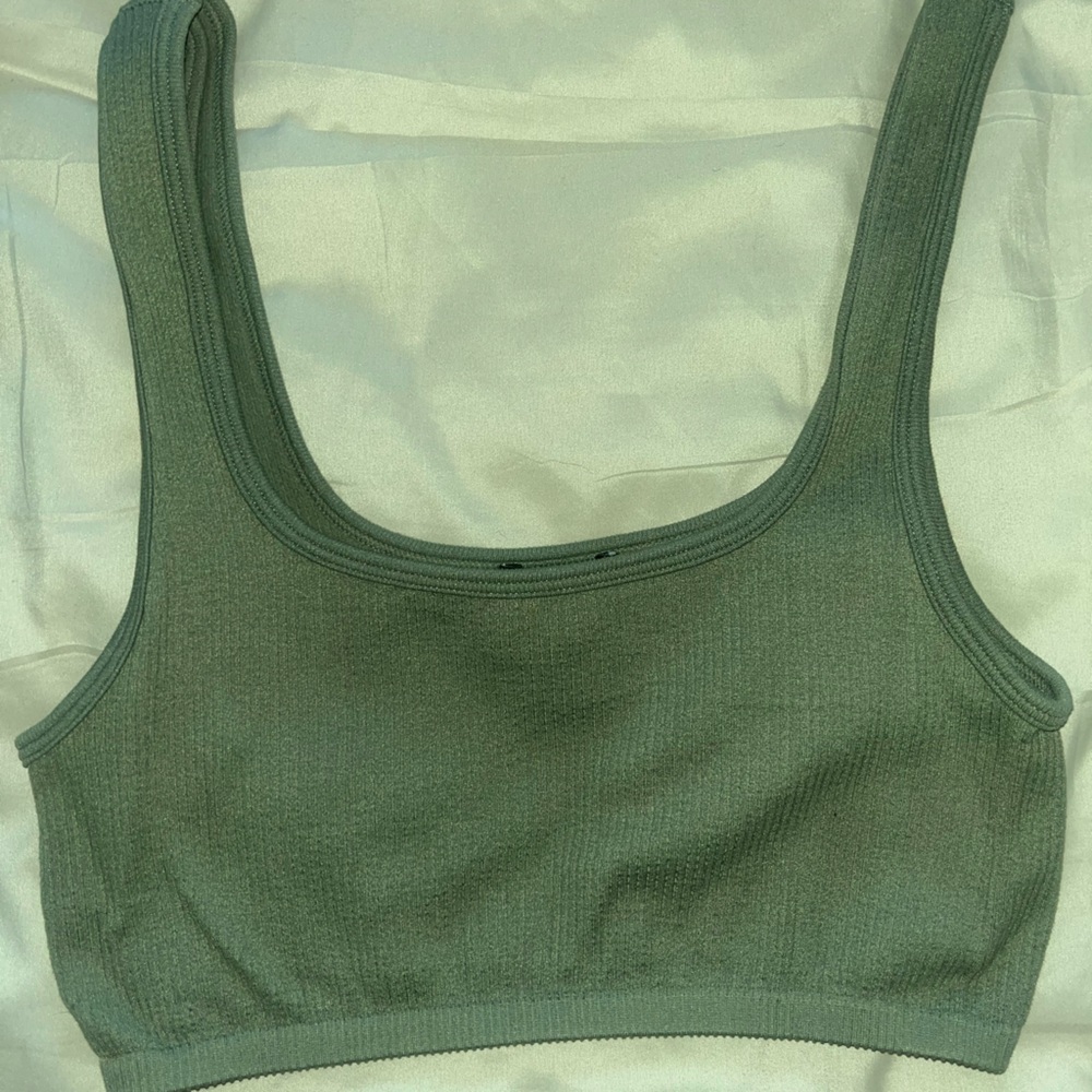 Zara green cropped tank size XS/S